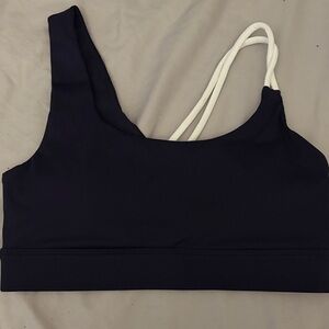 Women's Black and White Strappy Bralette
